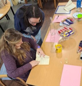 Making Christmas decorations