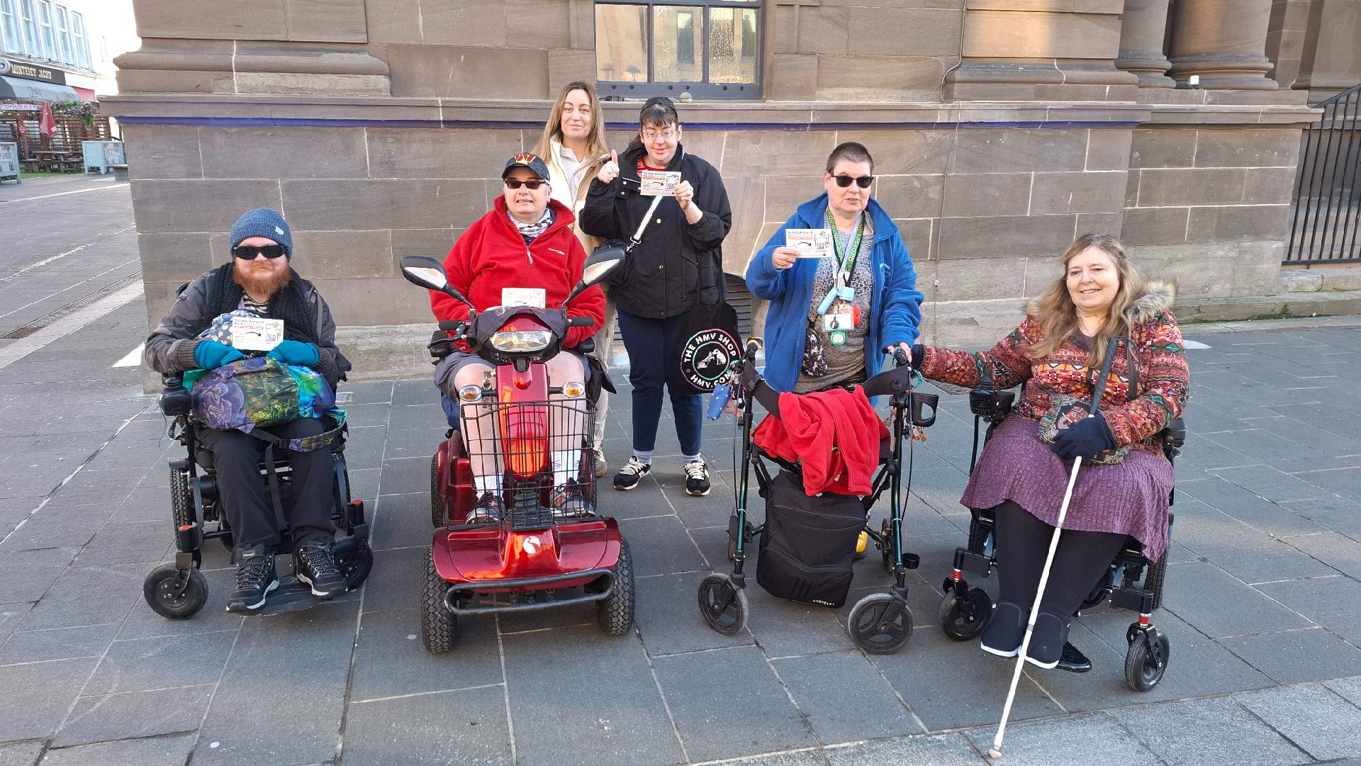 CILPK Members before setting off the look at some changing places and accessible toilets around Perth