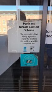 Would have been nice to see a better logo or a wheelchair for better signposting