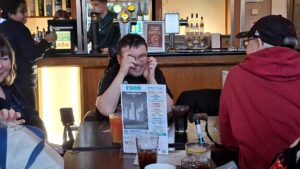 Neil enjoying his Christmas 2025 Social at Wetherspoons, Perth