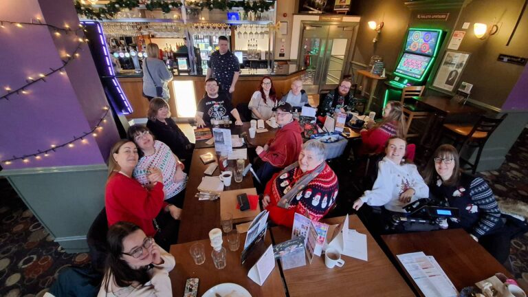 Members enjoying their Christmas 2025 Social at Wetherspoons, Perth