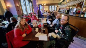 Members enjoying their Christmas 2025 Social at Wetherspoons, Perth