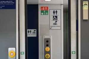 Toilets on the train
