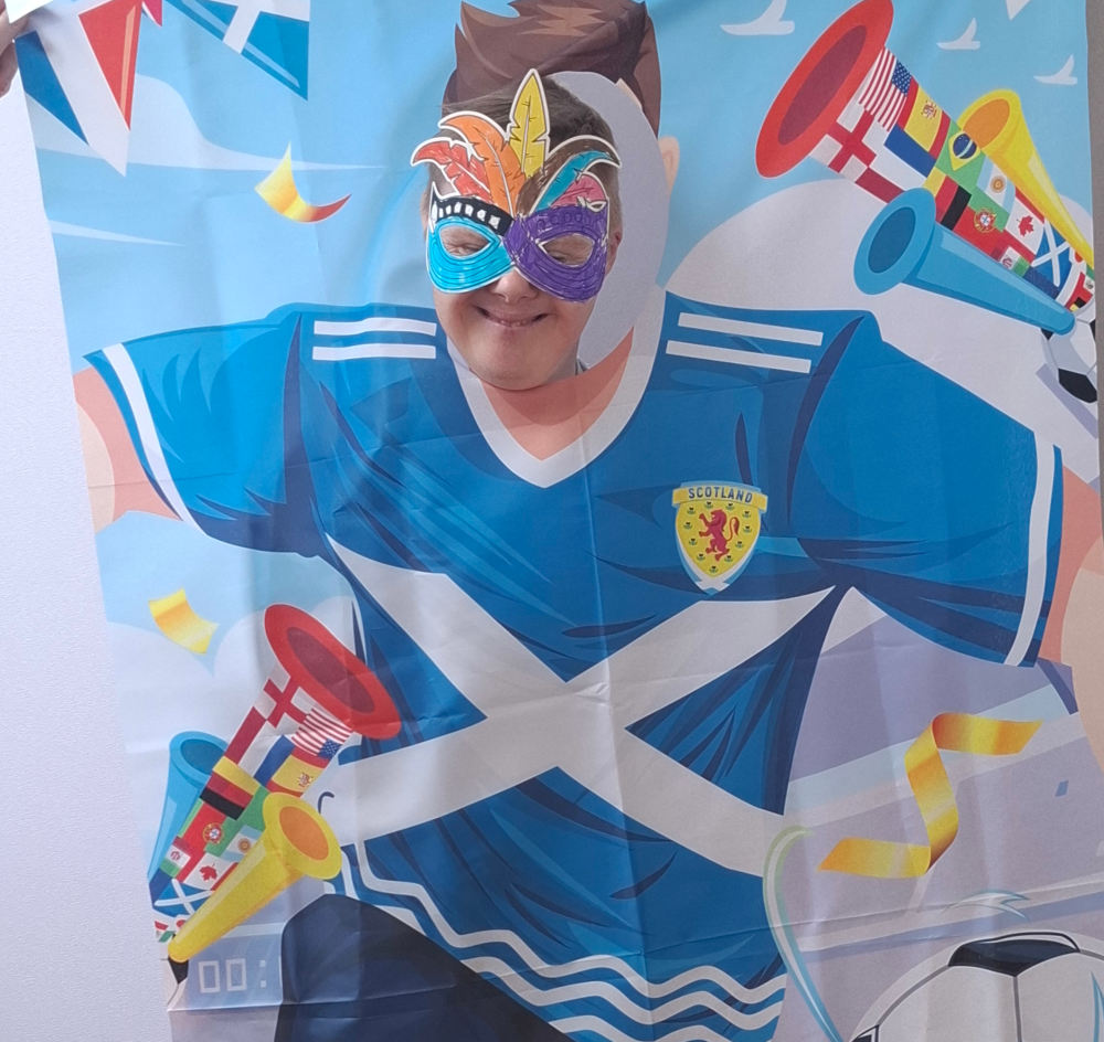 Football fun photo at Conversation Cafe Carnival